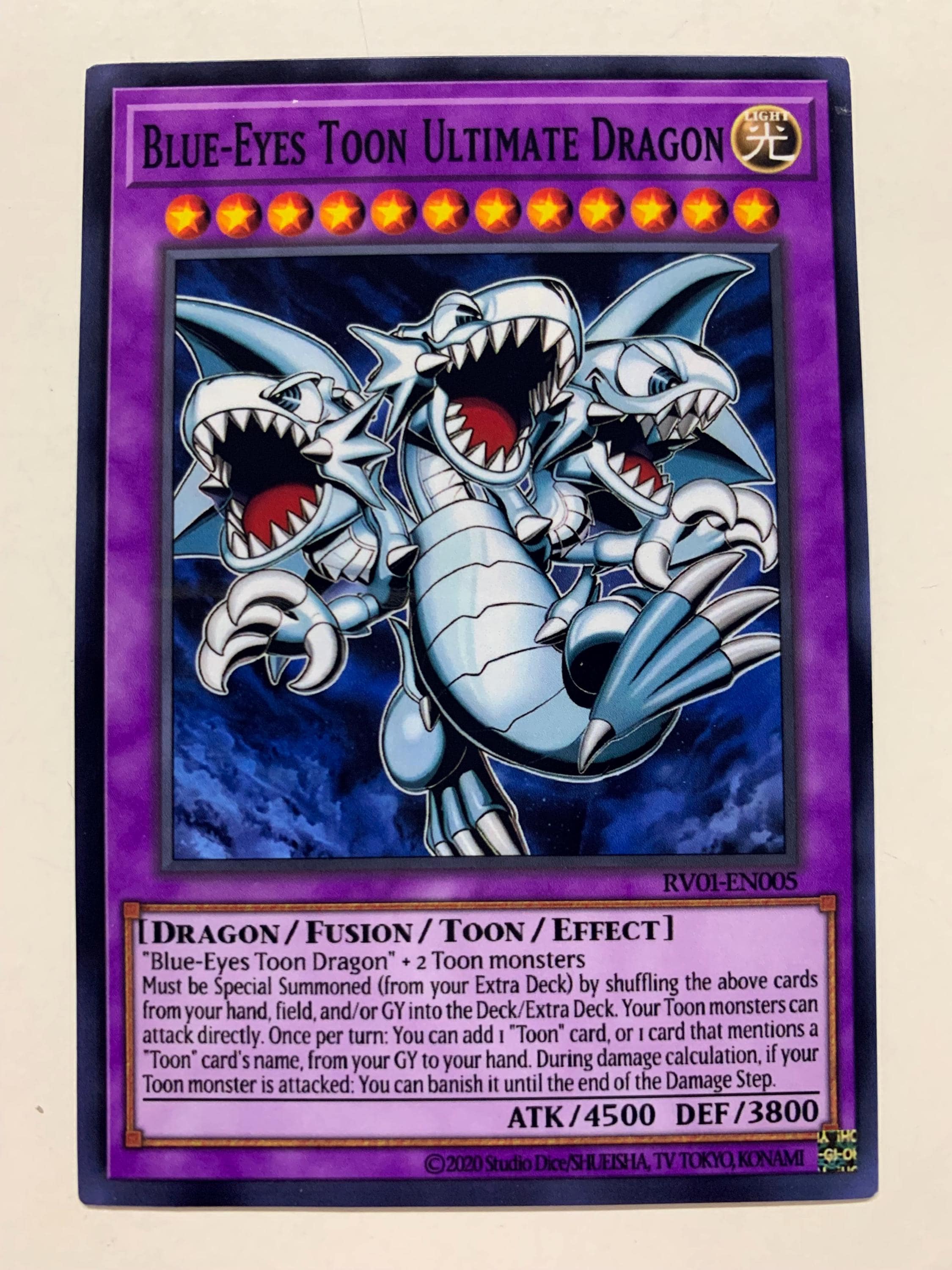Blue-eyes Toon Ultimate Dragon | Super Rare | Orica PROXY - Etsy UK