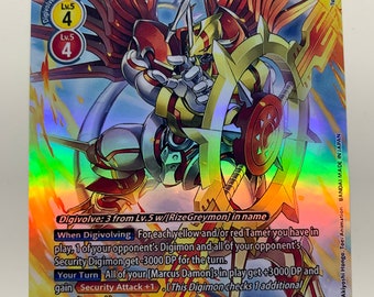 ShineGreymon BT12-043 (Alternative Art) | FULL HOLO | Orica PROXY