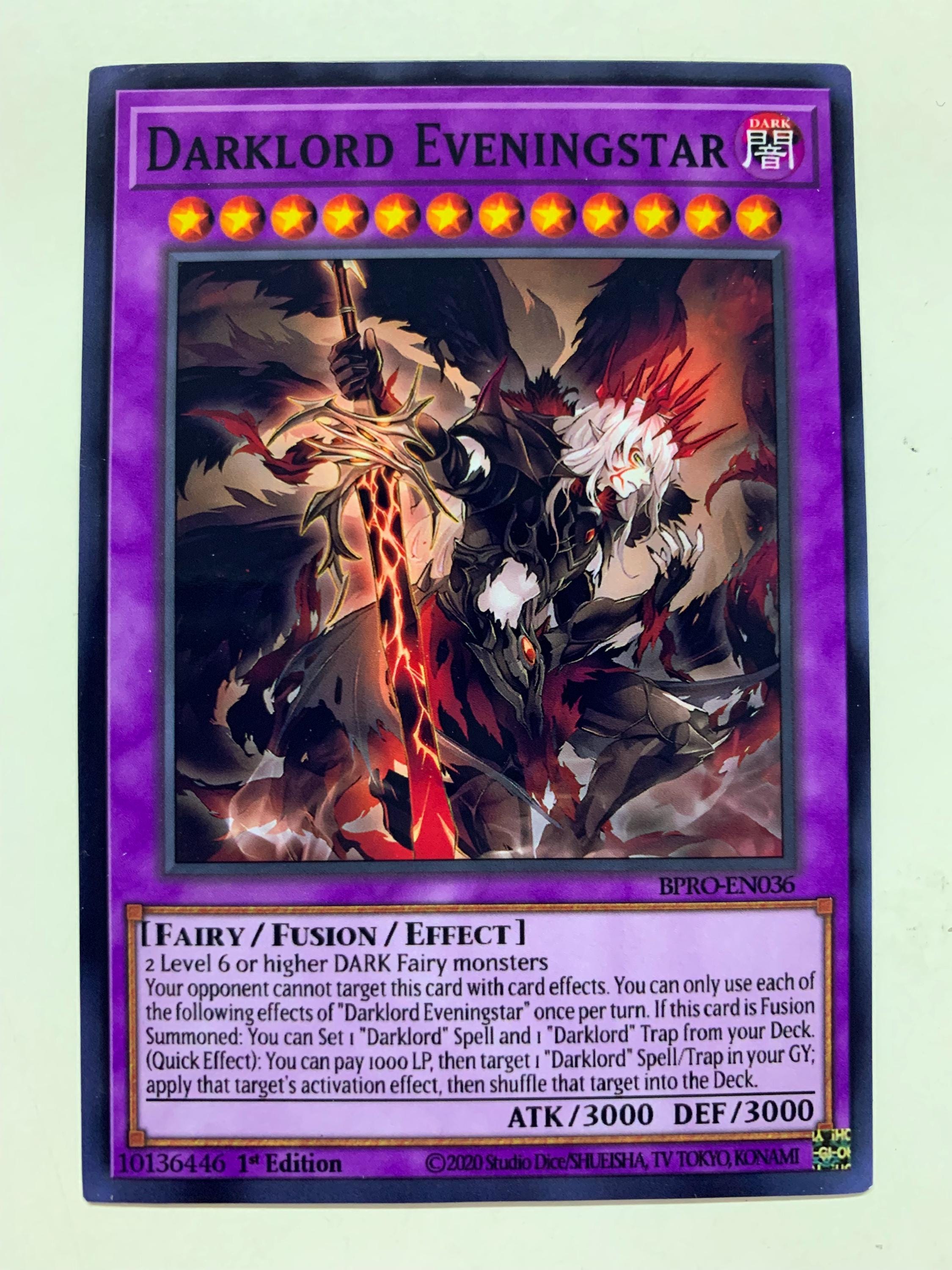 darklord yugioh cards Complete Custom Deck for Yu-Gi-Oh! GX then shuffle that target into the Deck Darklord Eveningstar - Yu-Gi-Oh! Card