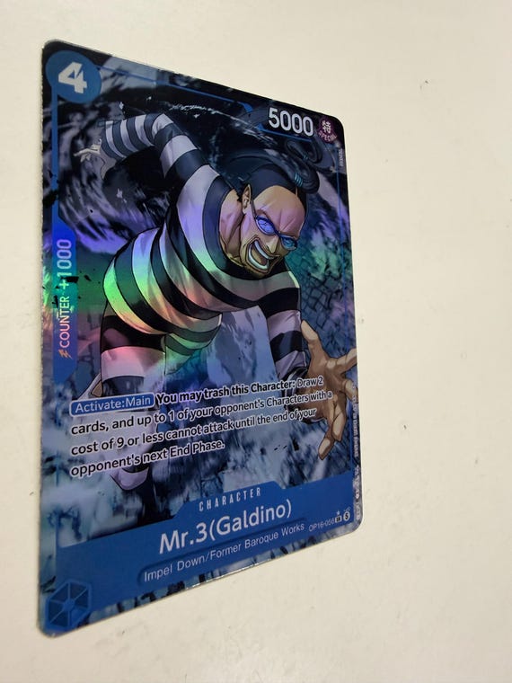 Mr.3(galdino) OP16-056 (alternate Art) | FULL HOLO | Orica PROXY