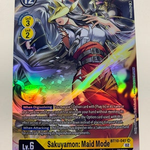 Sakuyamon: Modo Maid BT10-041 (Arte alternativo) / HOLO COMPLETO / Orica PROXY