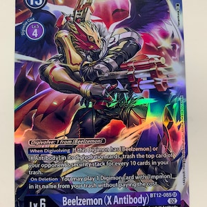 Beelzemon (X Antibody) BT12-085 (Alternate Art) | FULL HOLO | Orica PROXY