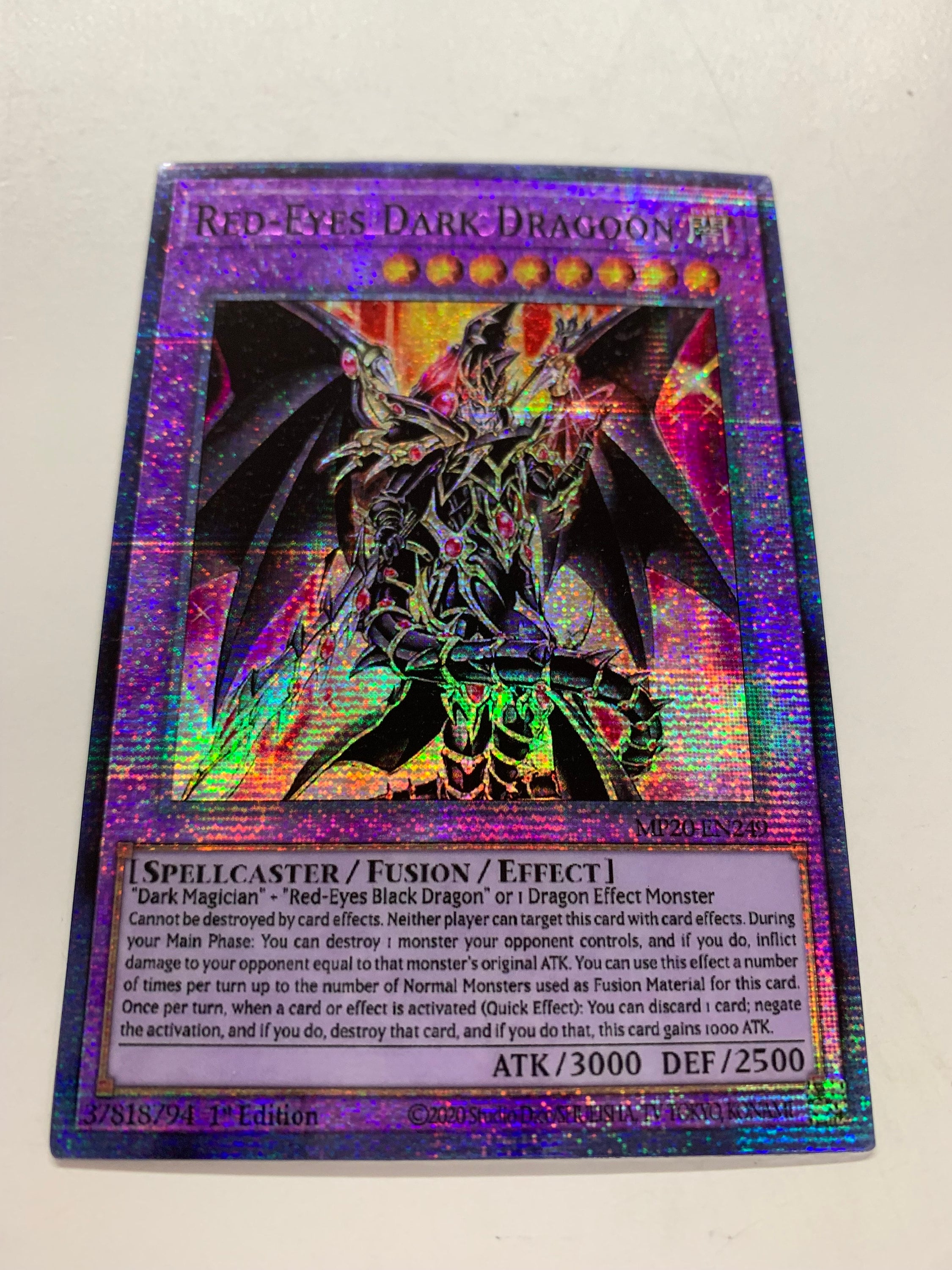 Red-eyes Dark Dragoon | Super Rare | Orica PROXY - Etsy