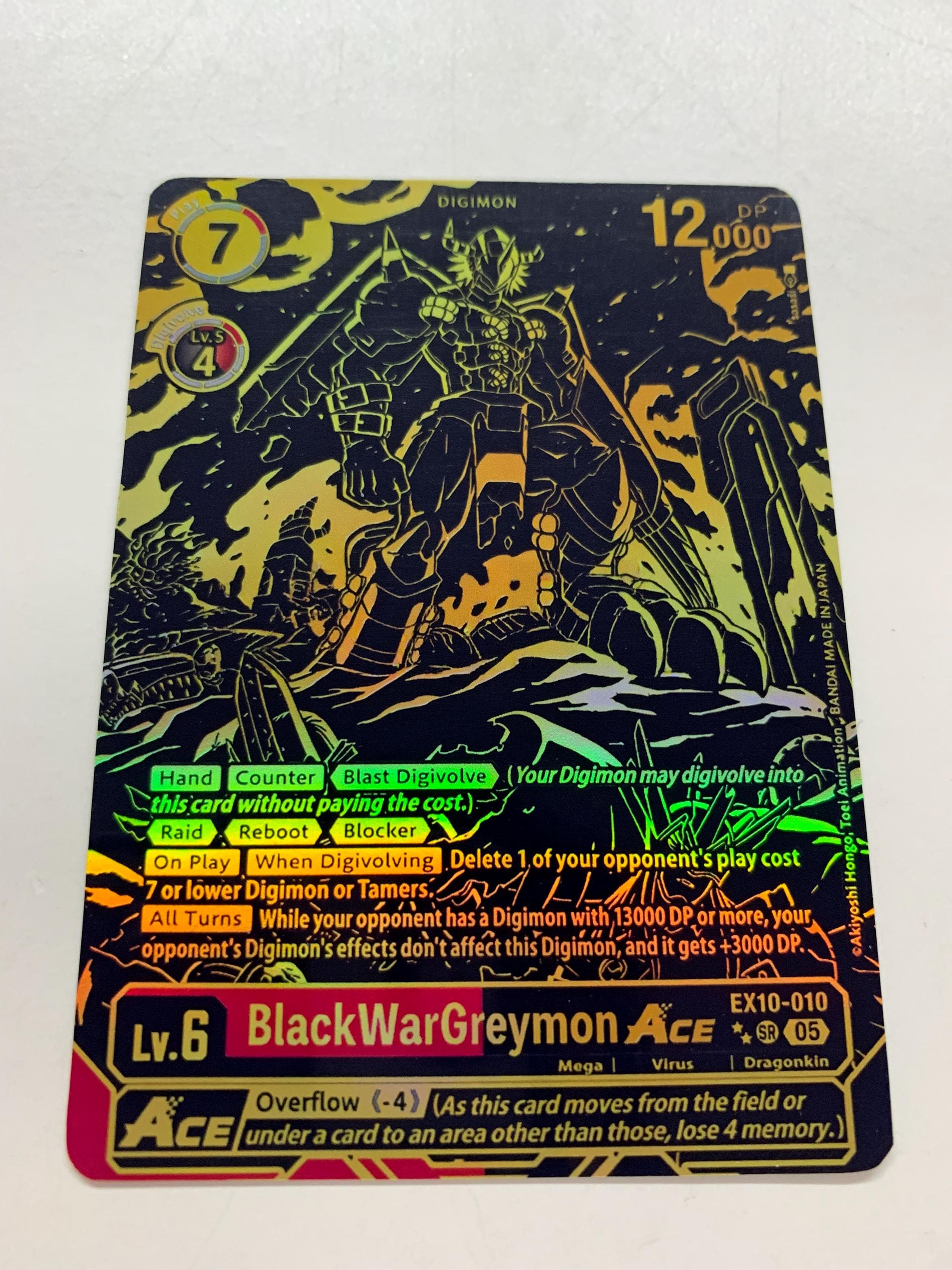 Blackwargreymon Ace EX10-010 (alternate Art) | FULL HOLO | Orica