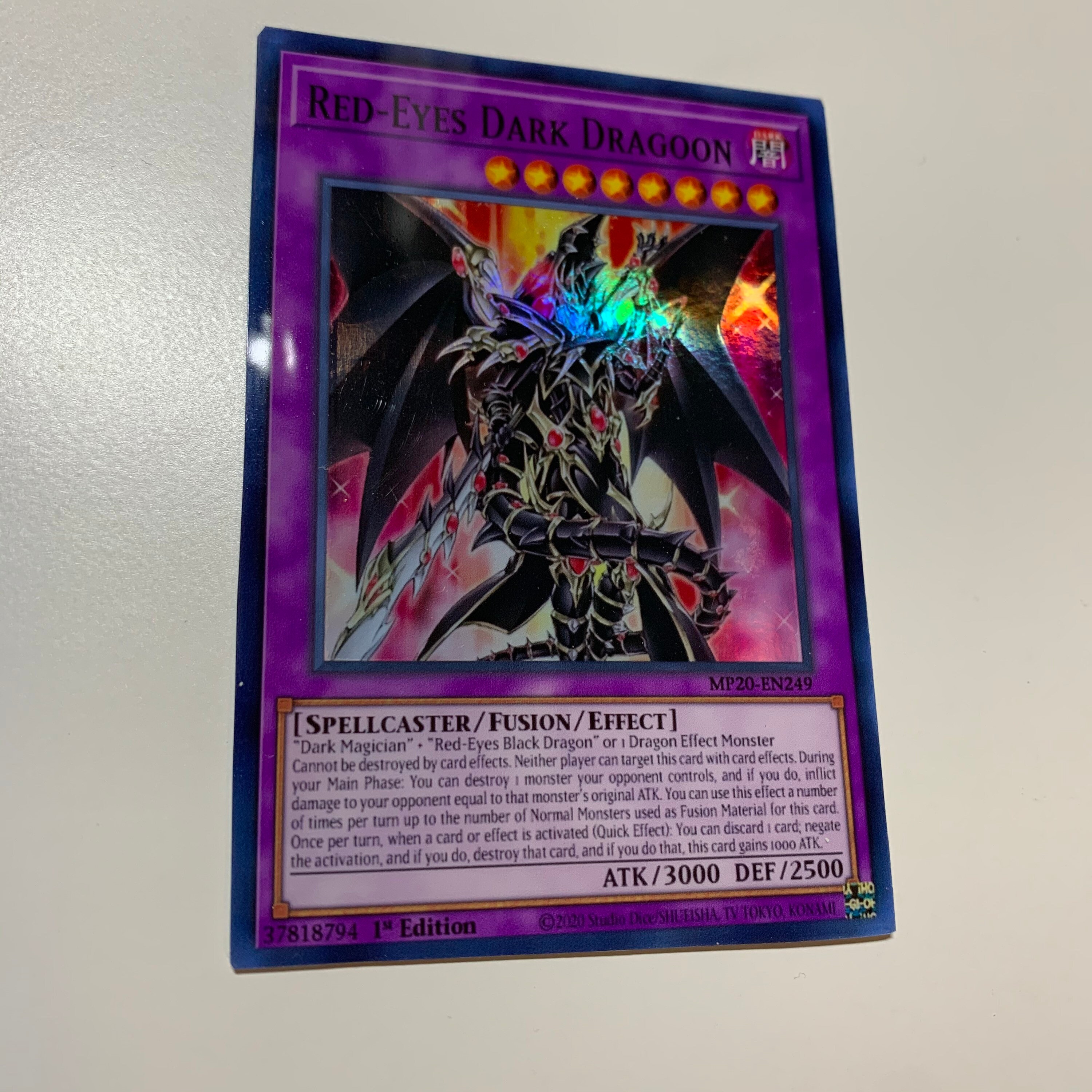 Redeyes Dark Dragoon Super Rare Orica PROXY Etsy