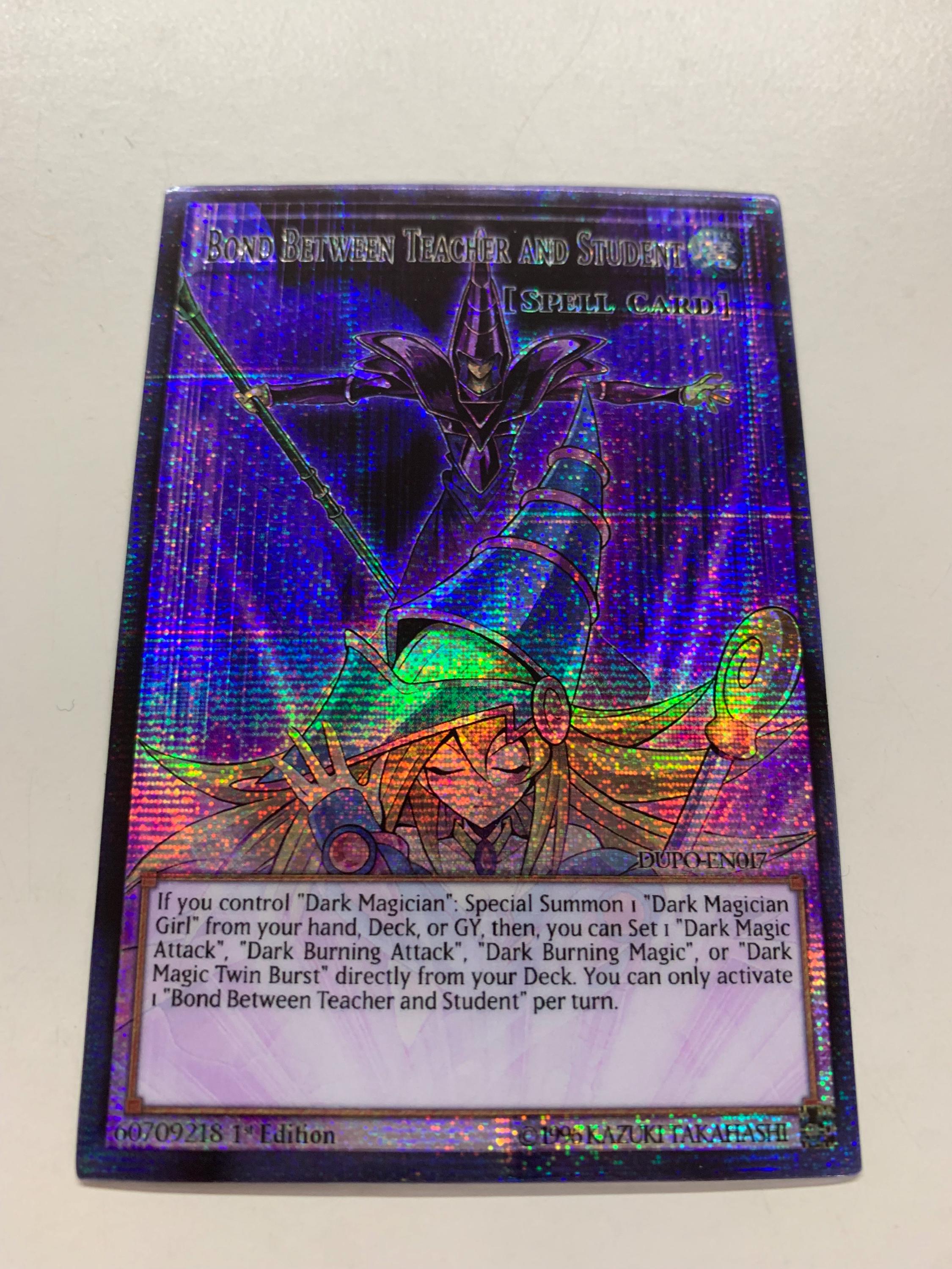bond between teacher and student yugioh card Amazon.com: Yu-Gi-Oh! - Bond Between Teacher and Student - DUPO-EN017 -  Ultra Rare - 1st Edition main image 0