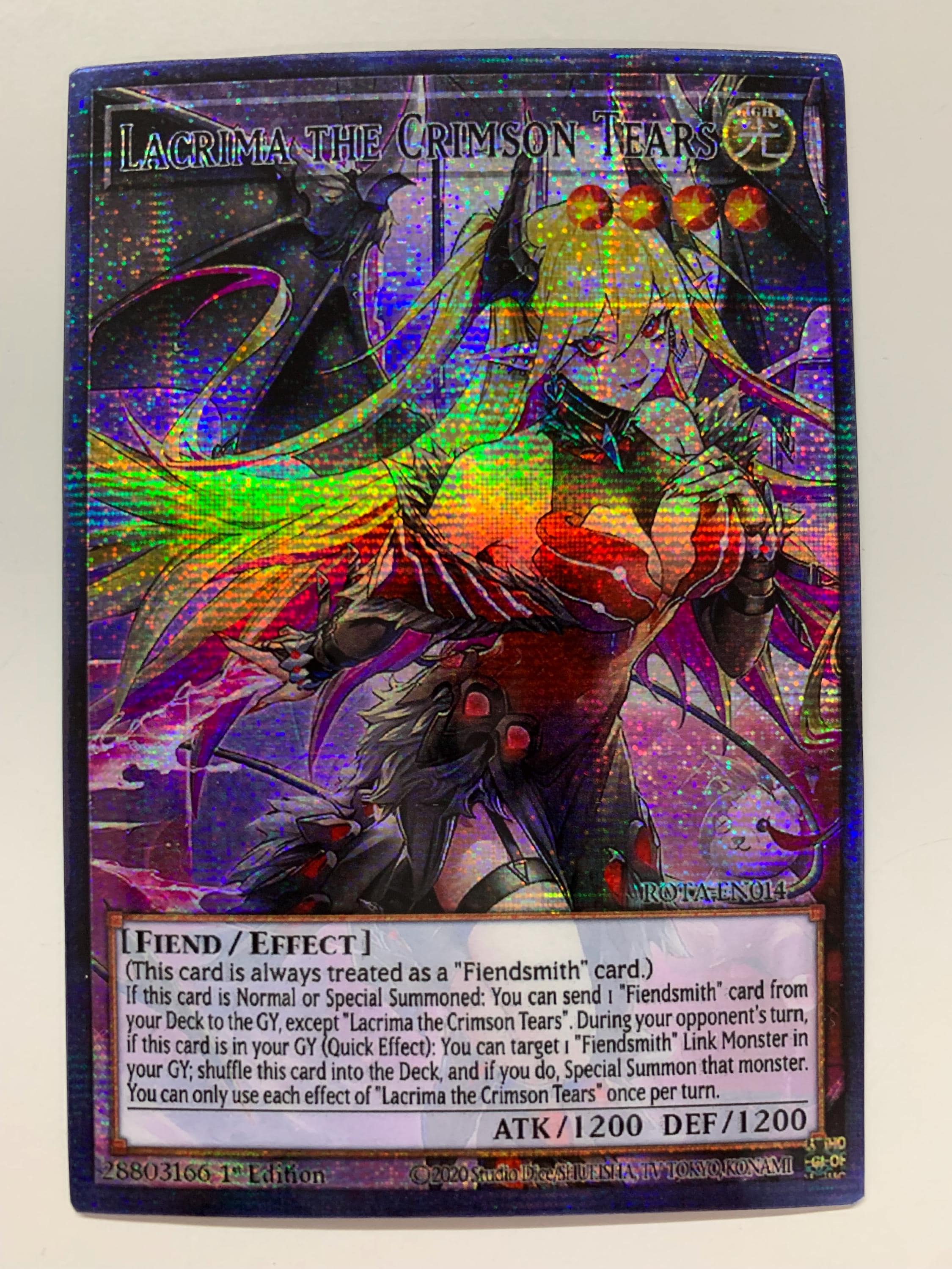 Lacrima the Crimson Tears | Secret Rare | Orica PROXY - Etsy
