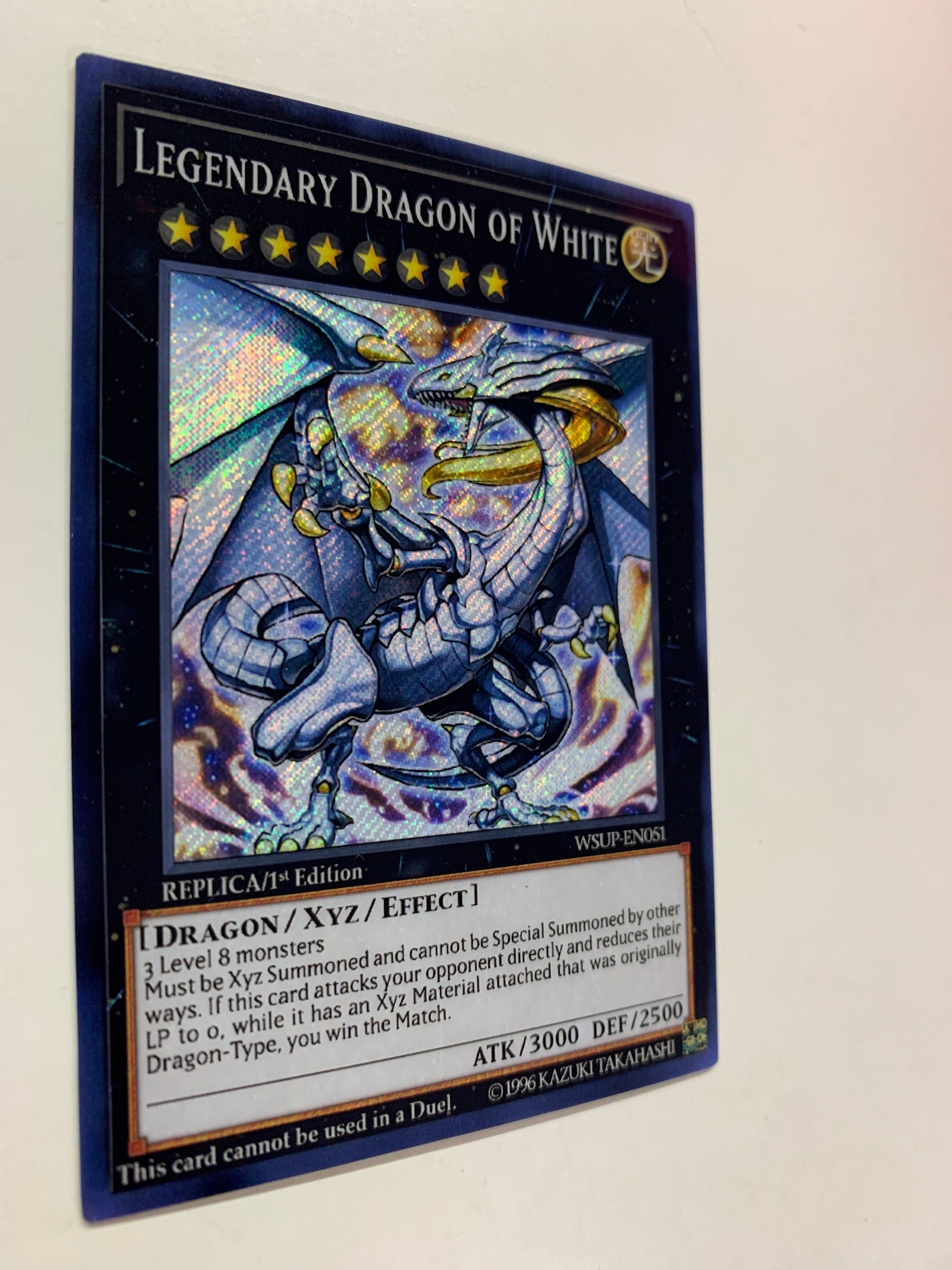 Legendary Dragon of White レプリカカード Legendary Dragon of White | Secret Rare | Orica PROXY - Etsy