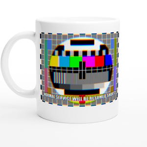 Glitch Test Pattern Mug – Le service normal reprendra sous peu