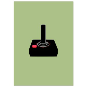 Atari-kontrollväggkonst, spelkontrollposter, present till spelare