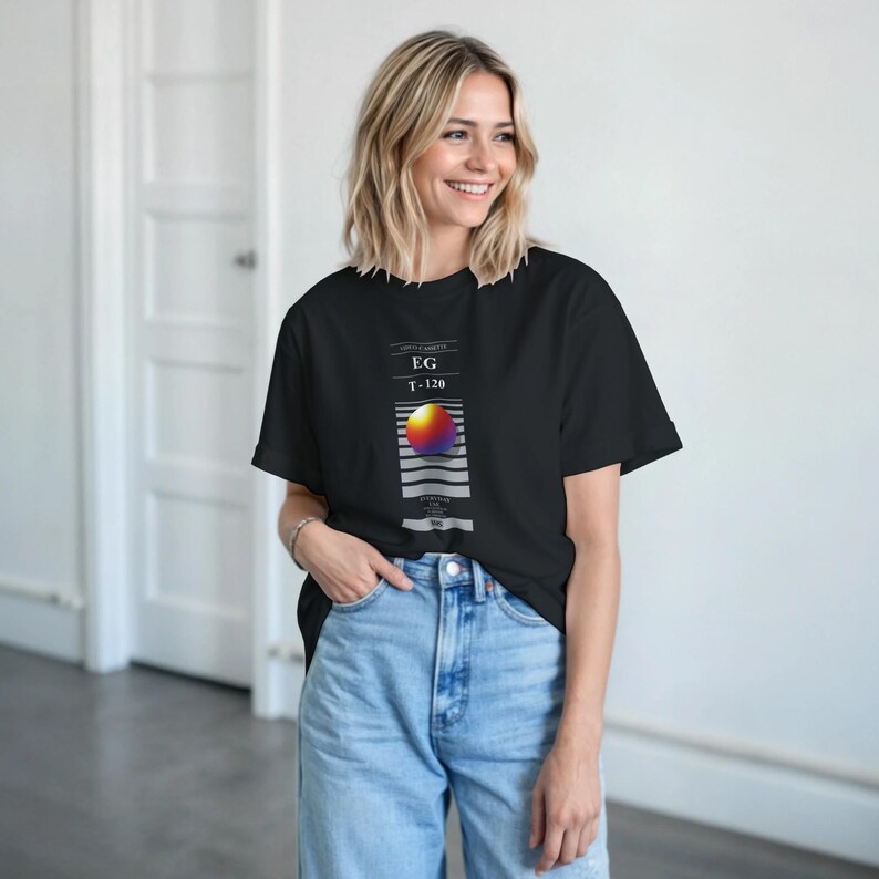 Retro VHS T-Shirt | 80s Nostalgia Tee | Vintage Video Tape Graphic Shirt | Retro Lovers Gift image 3