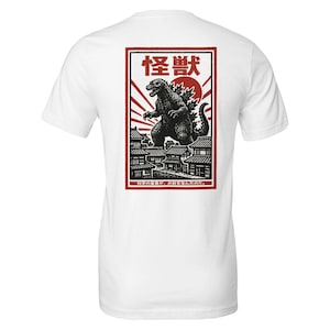 Retro Godzilla Kaiju T-Shirt - Japanese Vintage Monster Movie Graphic Tee