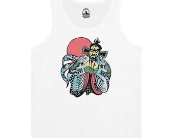 Fu Manchu Tank Top: Big Trouble In Little China, 80s Retro Design