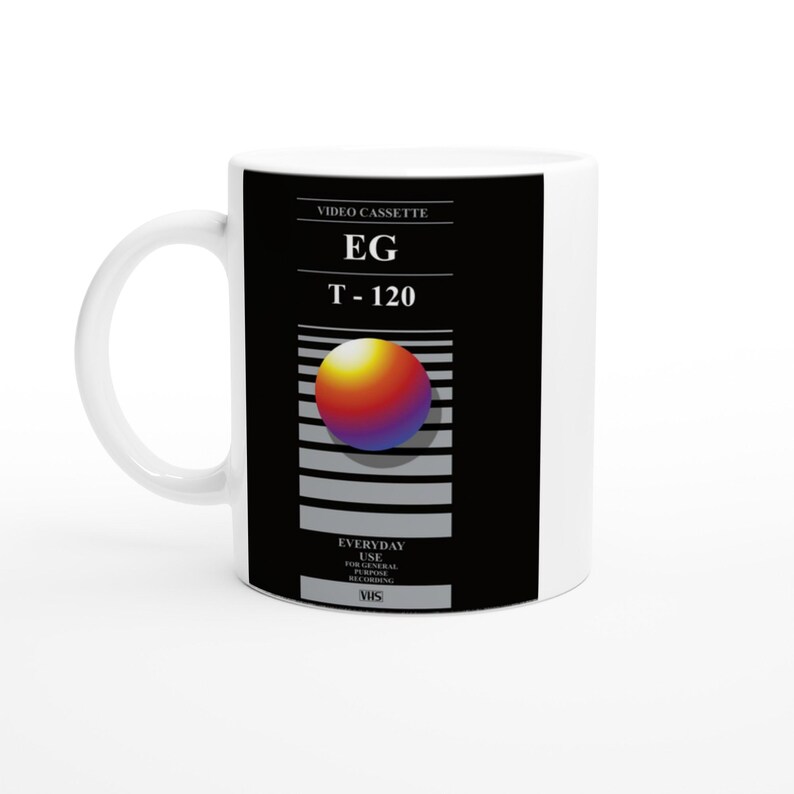 Retro VHS T-Shirt | 80s Nostalgia Tee | Vintage Video Tape Graphic Shirt | Retro Lovers Gift White 11oz Mug