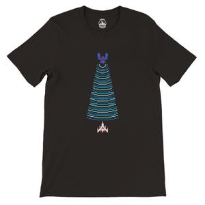 Galaga Traction Beam - Premium Unisex Crewneck T-shirt