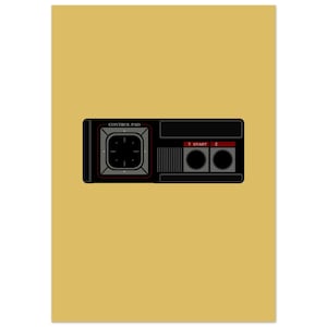 SEGA Master System Wall Art, Game Controller Poster, Gift for Gamers