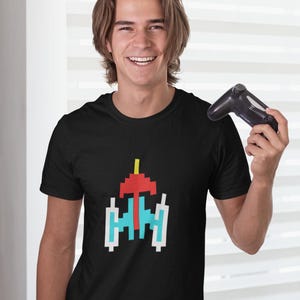 Galaxian Ship - Retro Gaming Shirt - Galaxian Video Game - Gamer Tee