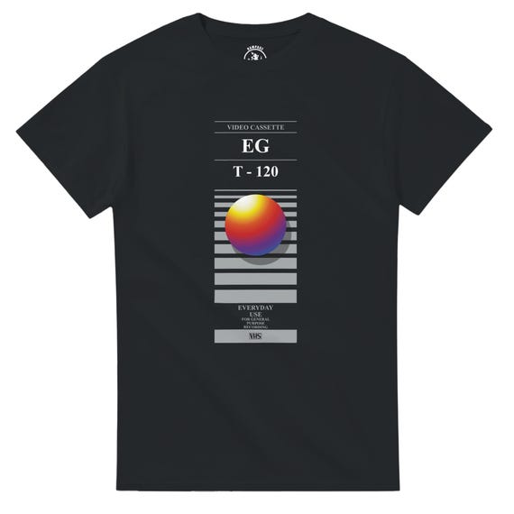 Retro VHS T-Shirt | 80s Nostalgia Tee | Vintage Video Tape Graphic Shirt | Retro Lovers Gift