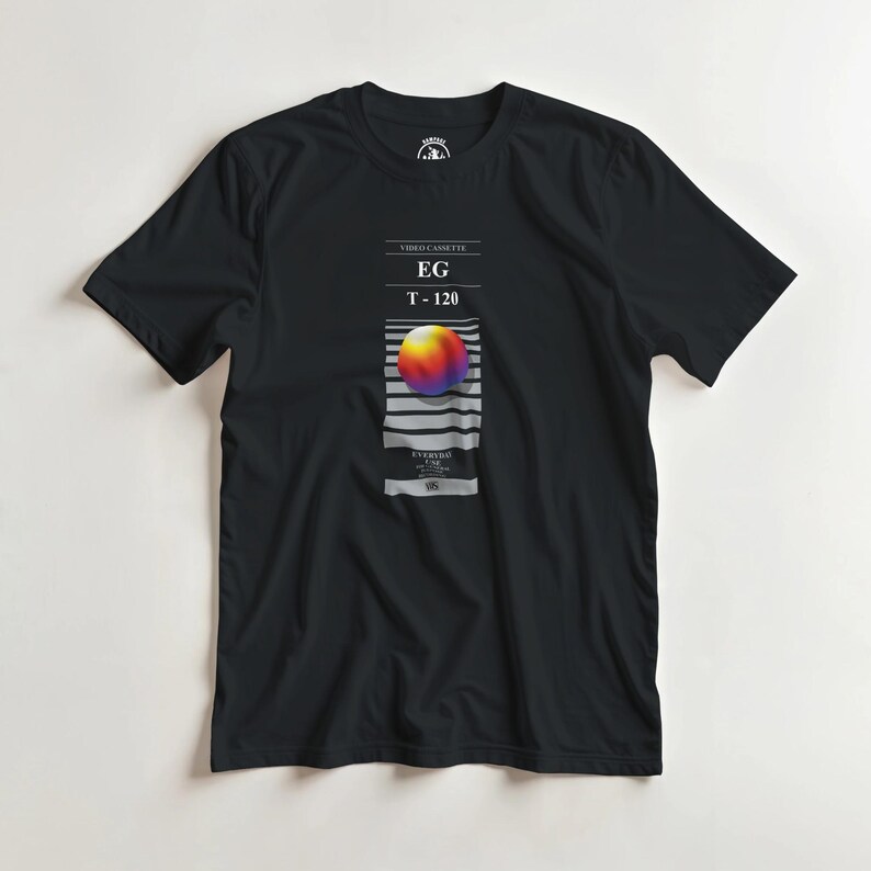 Retro VHS T-Shirt | 80s Nostalgia Tee | Vintage Video Tape Graphic Shirt | Retro Lovers Gift image 5
