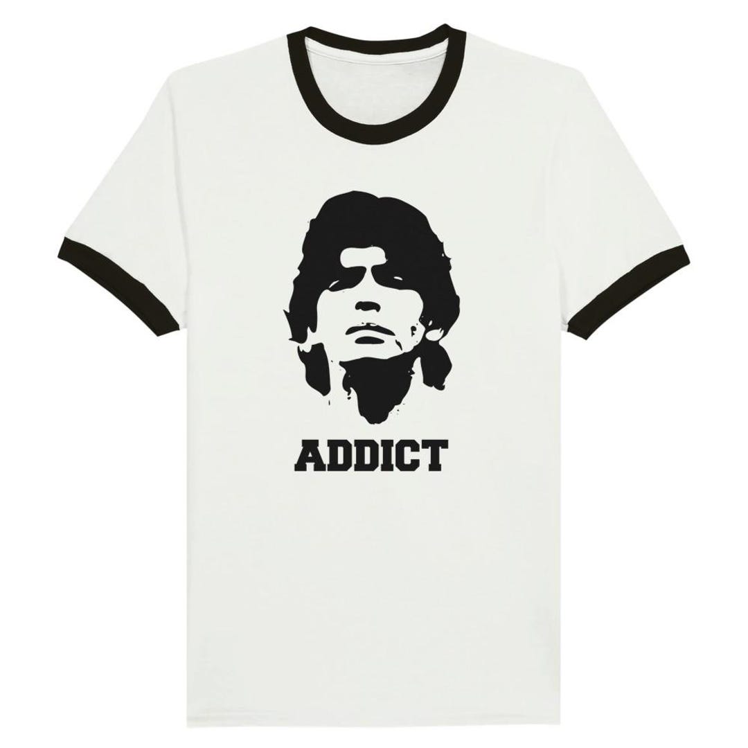 ディエゴ・マラドーナ リンガーTシャツ：サッカーレジェンドTシャツ