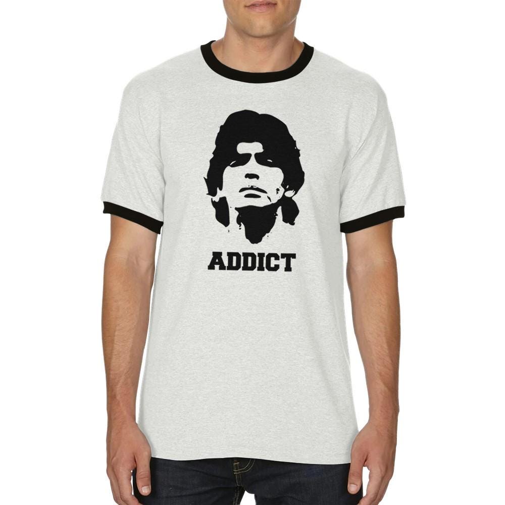 ディエゴ・マラドーナ リンガーTシャツ：サッカーレジェンドTシャツ