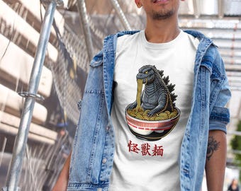 Camiseta Godzilla Ramen: Divertida camiseta de monstruo Kaiju