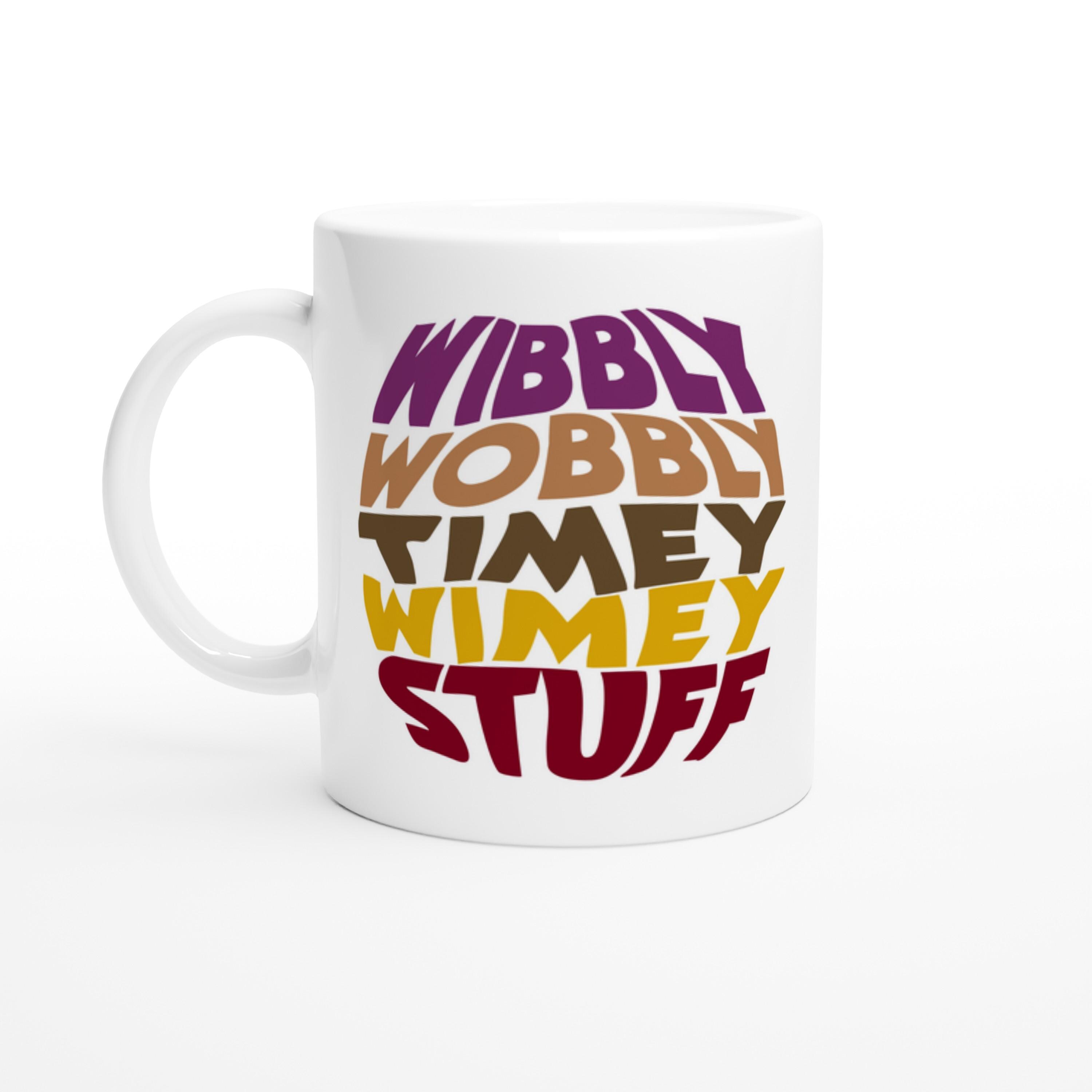 ドクター・フーTシャツ：「Wibbly Wobbly Timey Wimey Stuff」デザイン