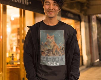 CATZILLA T-Shirt: Kaiju Monster Cat Design
