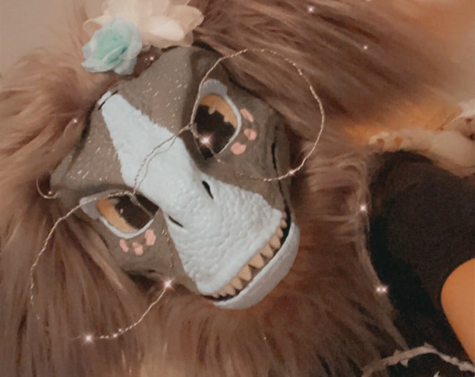 Fursuit Glasses Dino Mask Wire Silver mask Not Included Etsy