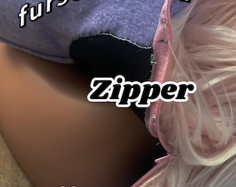Fermeture éclair à capuche Fursuit 20,24 cm (8 po.) ~ AJOUTER ~ une autre annonce doit être achetée !!