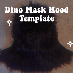 Digital Item!! Dino Mask Raptor Fursuit Hood Pattern + Tutorial ~ PDF Download