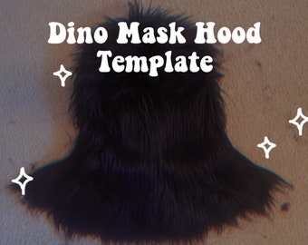 Modèle de cagoule de masque dinosaure Twinkle ~ Téléchargement PDF