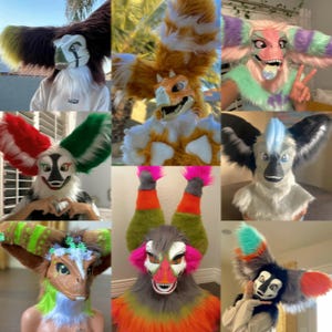 Custom Dino Mask Fursuit Commissions