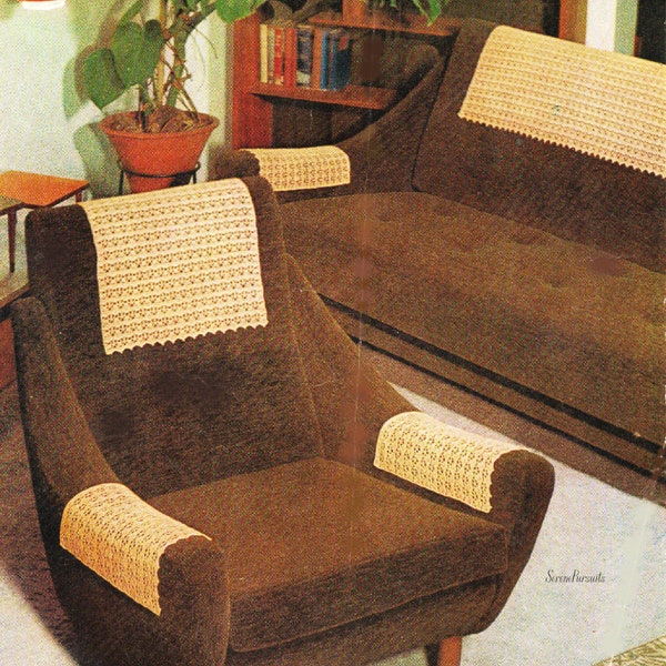 Crochet Settee & Chair Set Pattern Pdf Download