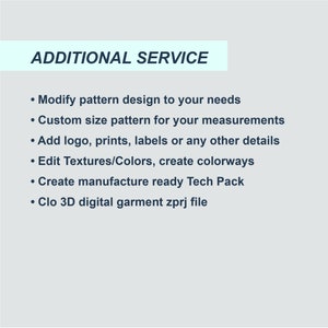 Oversize hoodie dress sewing pattern DXF/PDF Sizes XS / S / M / L image 5