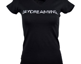 Women's Fitted Crew Neck T-shirt "Daydreaming"