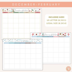 Christmas activities planner