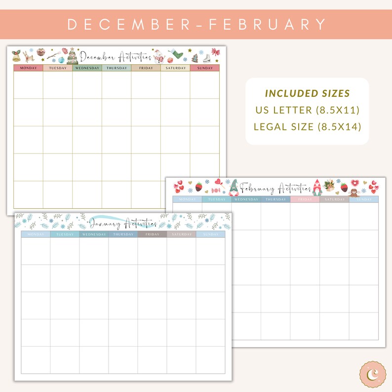 Christmas activities planner