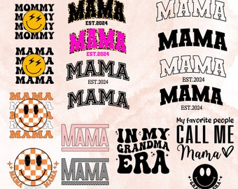 Mama SVG PNG bundle, Ultimate mama bundle, mama varsity svg, Mom svg, Mama est 2024, Mama svg, Checkered mama svg, mama leopard svg png