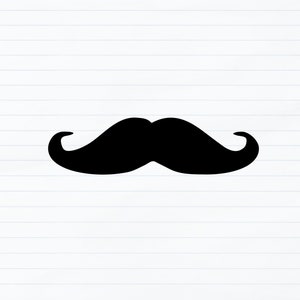 USO COMERCIAL Arquivo Svg de bigode, Arquivos Cricut Svg Camisa Svg Silhouette Svg para Cricut Instant Download Svg, Clipart