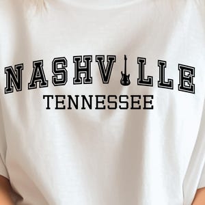Nashville Tennessee Guitar Svg, png, dxf | Digitale download