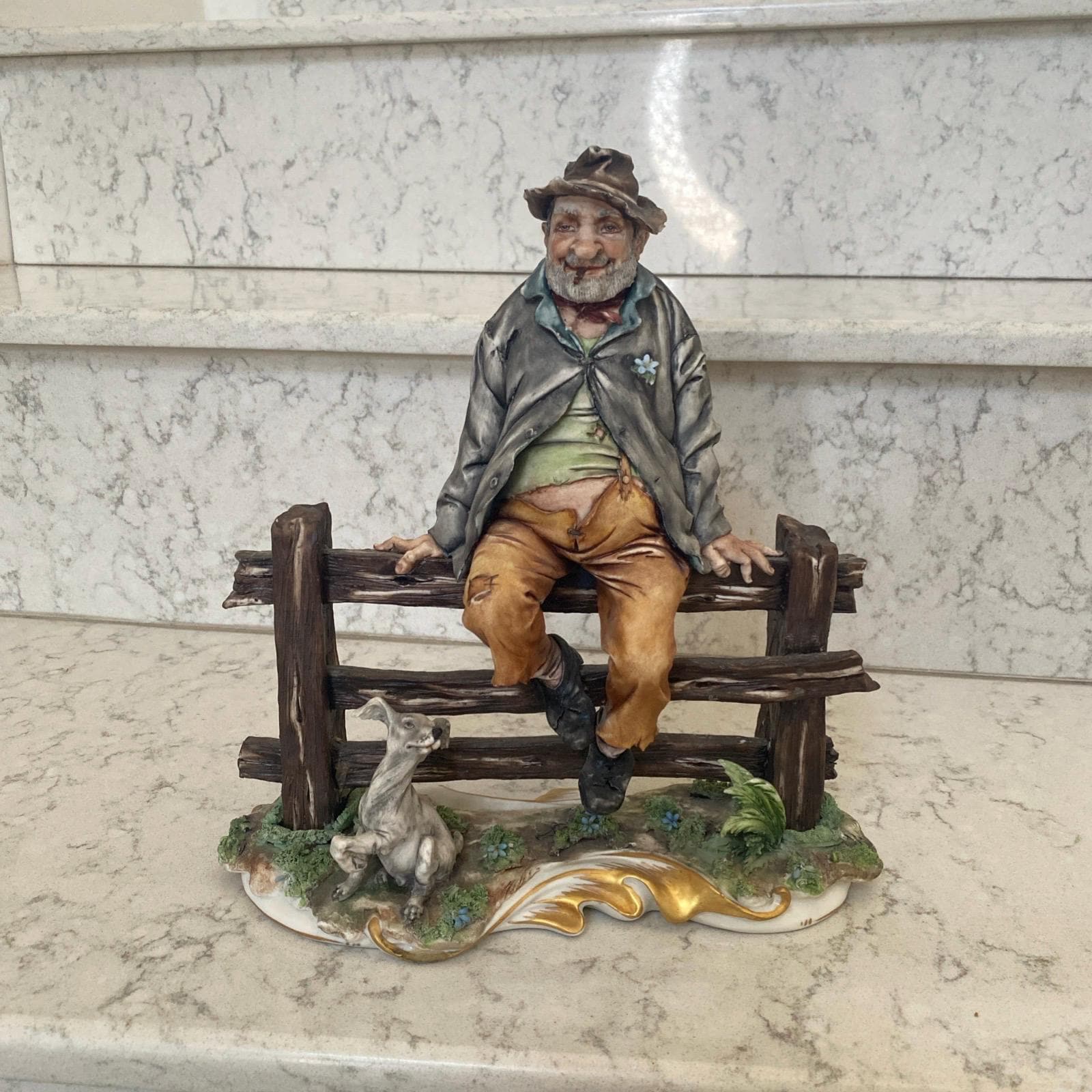 Capodimonte Porcelain Dog - Etsy Canada
