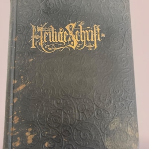 Antieke 1800&#39;s Bijbel Die Heilige Schrift Heilige grote familiebijbel Duits, goede staat