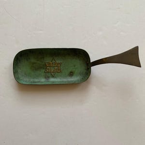 Hakishut Verdigris Copper Bowl Made in Israel