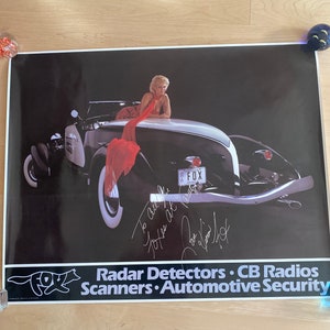 Vintage Fox Radar Detectors-CB Radios-Scanners Poster Signed