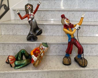 papier vintage Mache Circus Clowns à Ations