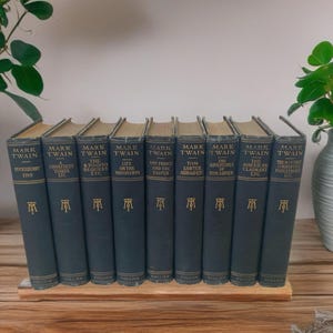 LOT of 9 Mark Twain Collier BOOK Harper & Brothers Edition 1899-1912