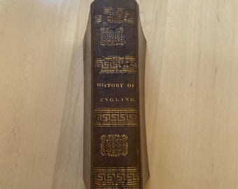 Libro antiguo: Historia de Inglaterra de Hume y Smollett - Abreviada por John Robinson - 1826