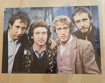 The Who Maximum R&b Vintage Poster 1970s Music Memorabilia Black