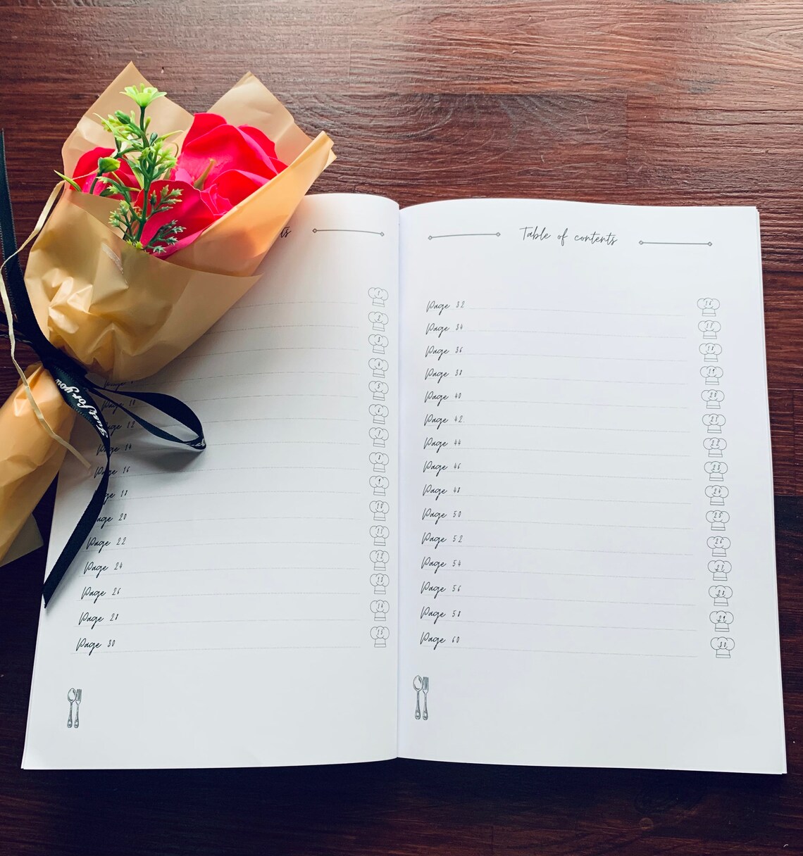 Paperback Blank Recipe Book A5 Simple Blank Recipe Template Etsy